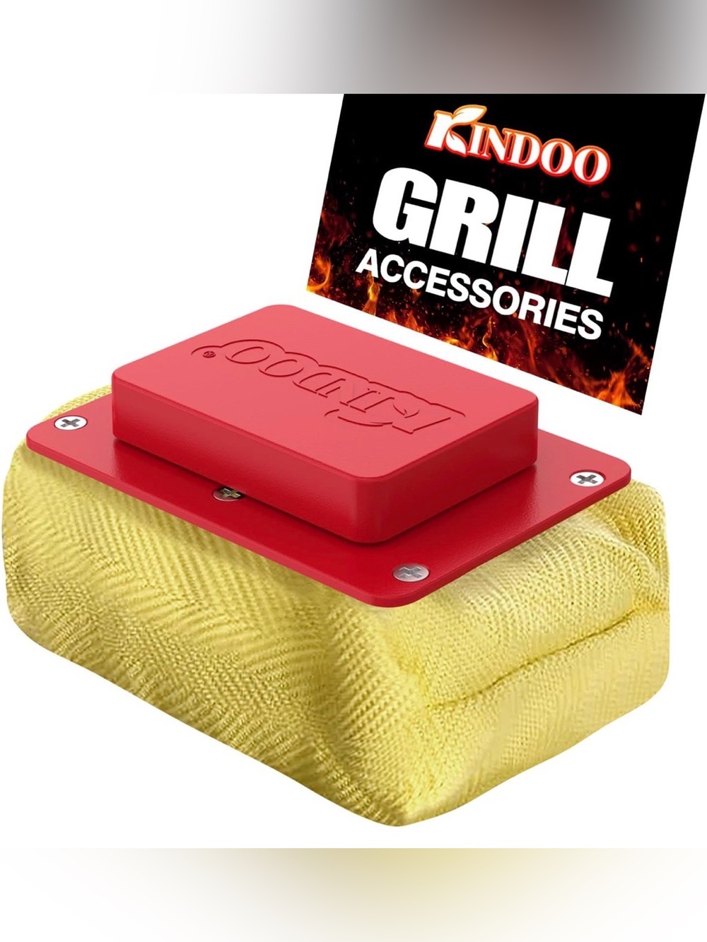 Grill Brush Bristle Free, Replaceable Outdoor BBQ Cleaning Head (No Handle)